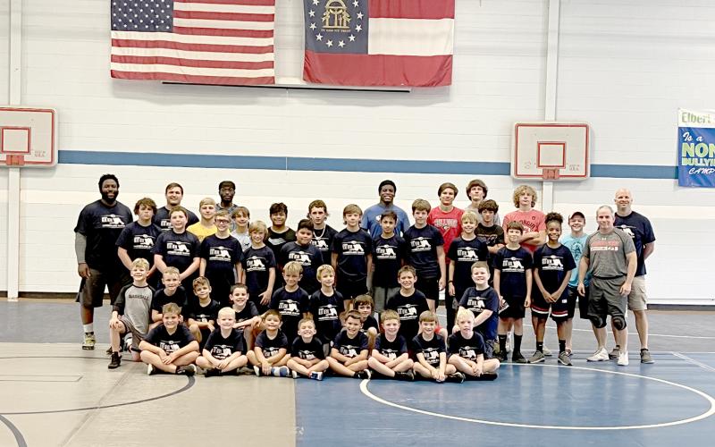 The Elbert County Mat Devils hosted their annual youth wrestling camp in the gym at the former Falling Creek Elementary School July 24 to July 26. The camp was taught by the Elbert County wrestling staff and helped teach wrestlers of varying experience levels the fundamentals of wrestling.