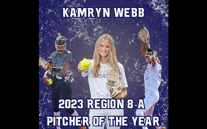 Kamryn Webb was named the Region 8A Division 1 Pitcher of the Year Oct. 30. In addition to Webb’s honor, eight Lady Devils were named to the all-region team. 