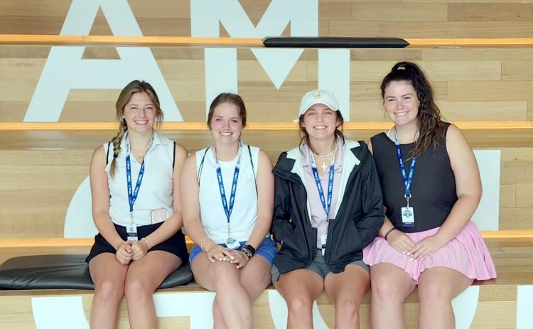 Lady Devils (L-R) Ellie Wheeler, Emalise Andrews, Abby Bryant and Ava Dye finished 25th in the nation during the 2023 Girls National High School Golf Invitational. 