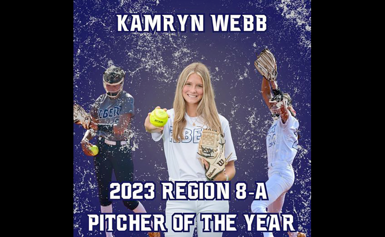 Kamryn Webb was named the Region 8A Division 1 Pitcher of the Year Oct. 30. In addition to Webb’s honor, eight Lady Devils were named to the all-region team. 