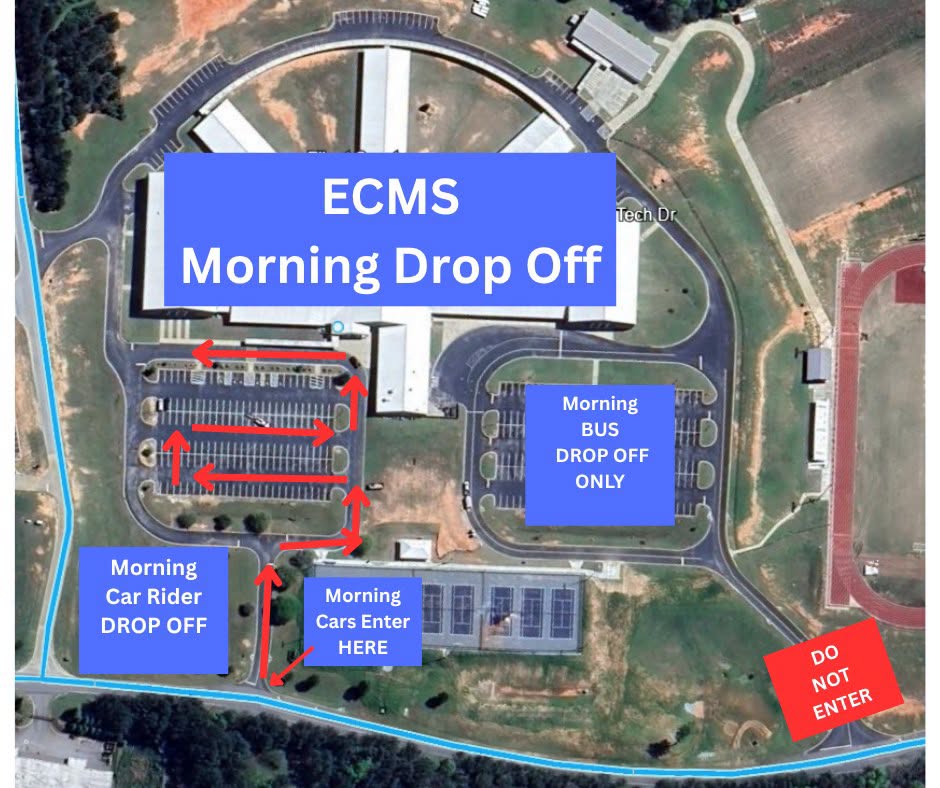 ECMS morning drop off