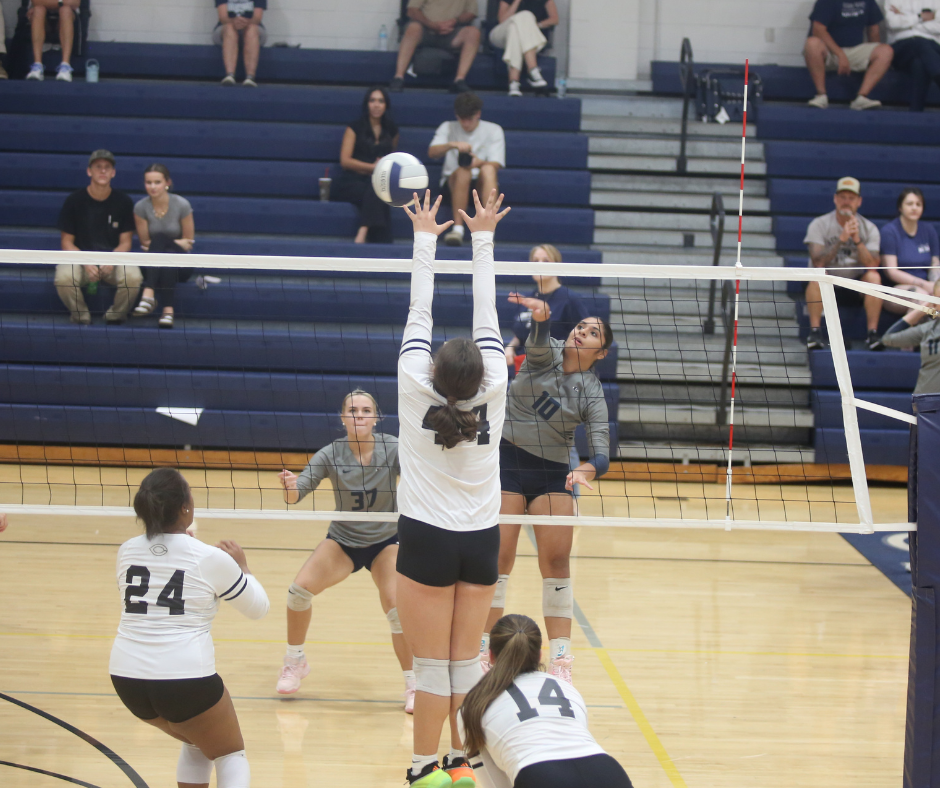 Alexa Vargas hits the ball past an opponent. (Photo by Bo Underwood)