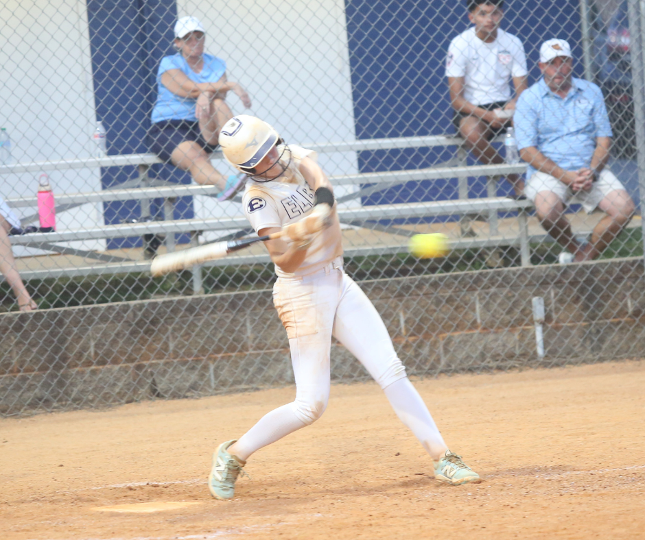 Bryleigh Dickerson is up to five home runs on the season. (Photo by Bo Underwood)