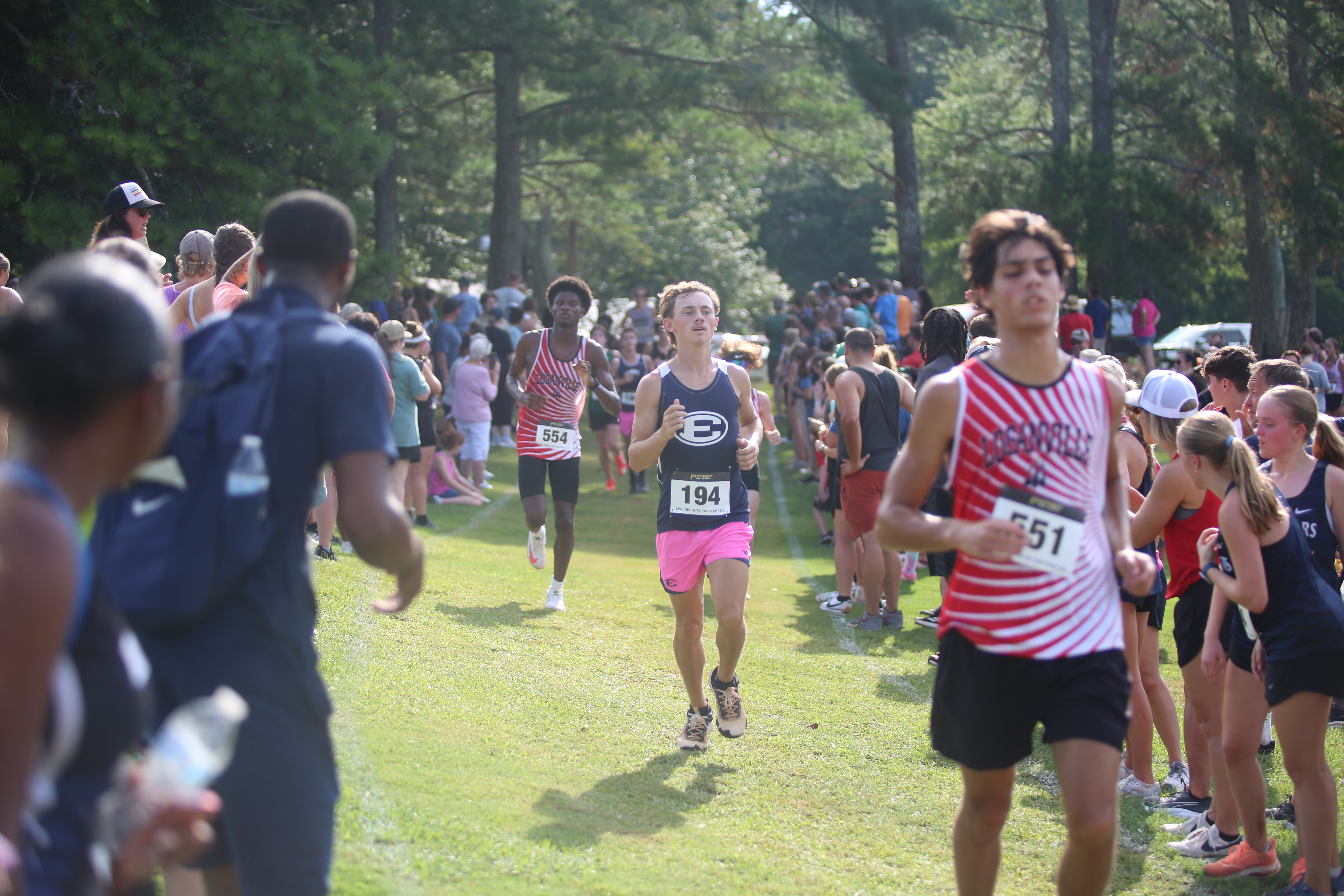 Dakota Toole runs at Athens Christian School August 15. (Photo by Bo Underwood)