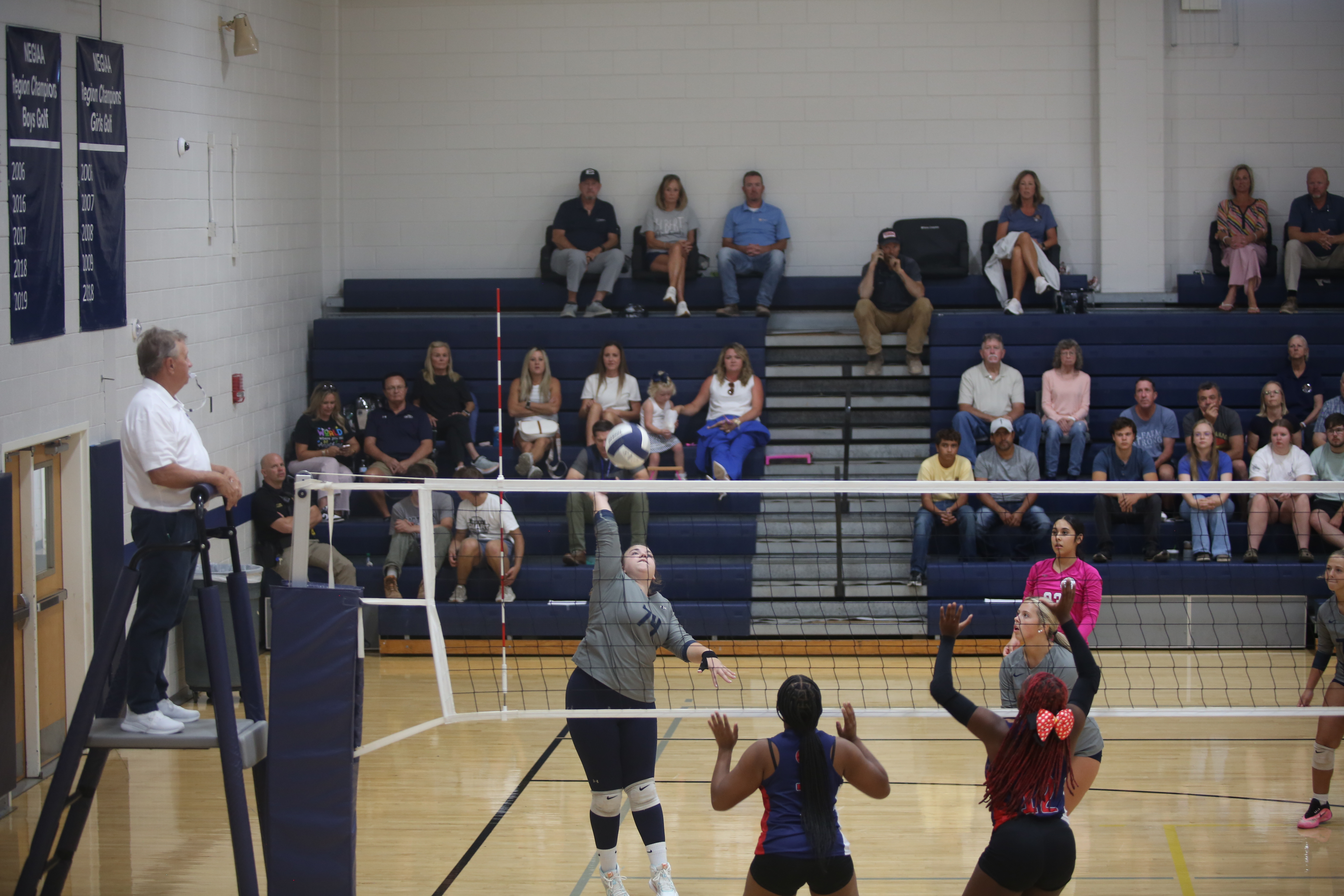 Samantha Mize was honored at Elbert County volleyball’s senior night. (Photo by Bo Underwood)