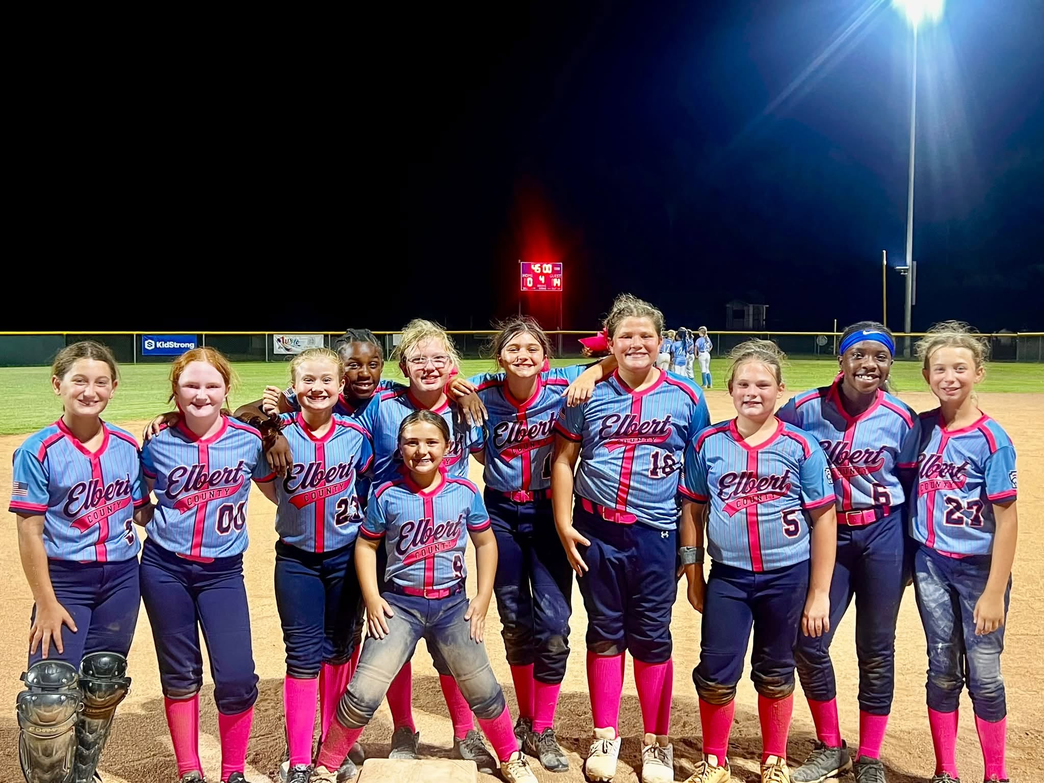 The Elbert County minor league softball team took third place at the Georgia ages 8-10 state tournament last week. After an early setback, Elbert County battled through the loser’s bracket and put itself in position to play for a state championship berth. (Photo courtesy of Elbert County Little League)