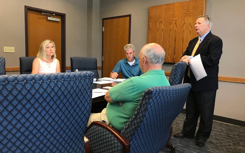 Tim Chason from The Chason Group speaks to the Development Authority at a previous meeting in July 2019.