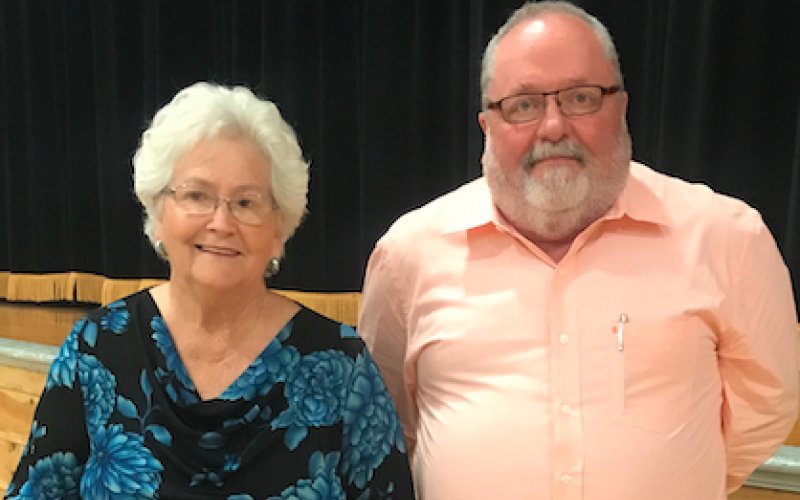 Former Bowman Mayors Betty Jo Maxwell and Mark Berryman