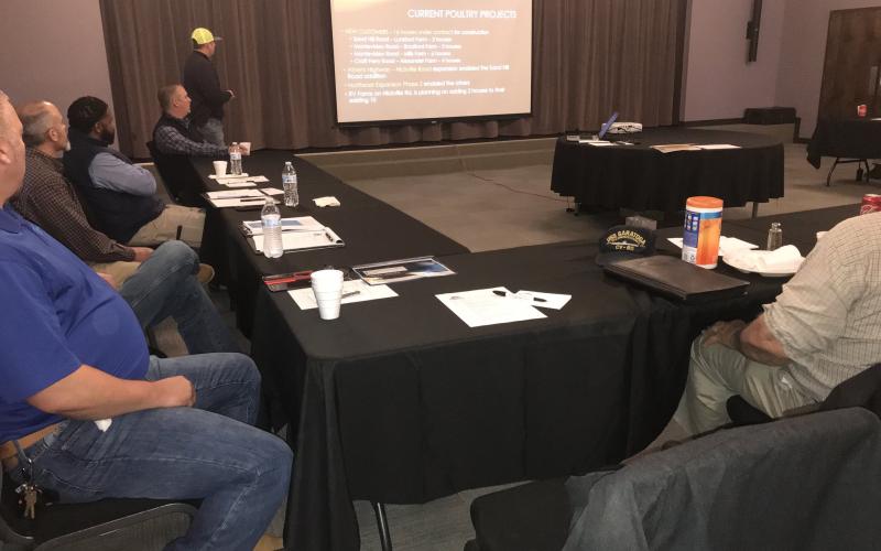 Elberton City Council held a planning session for fiscal year 2021 at the Elberton Arts Center Saturday morning. Council members heard reports from utilities, public works, fire department, downtown projects,  ElbertonNet, TSPLOST and more than a few city storm drain issues. (Photo by Jones)