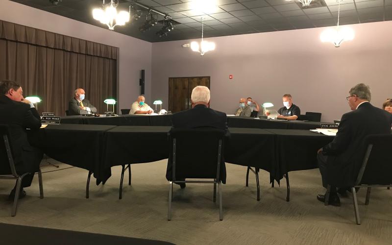 Moving its July meeting away from the Fourth of July Holiday, the Elberton City Council met in the Elberton Arts Center on Thursday, July 9. (Photo by Jones)