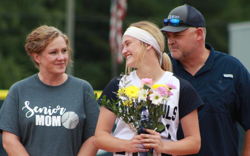 Katie Grace Johnson (with parents Audrey and Phil)