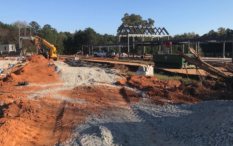 A new look at Athens Technical College’s Elberton campus...classrooms, laboratories and an arena building are scheduled to be completed in August of 2021. (Photo by Jones)