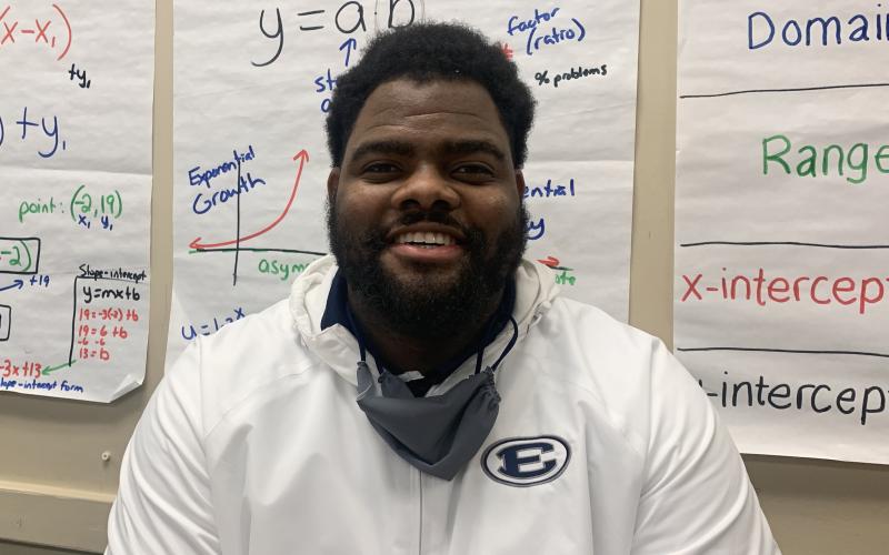 ‘To further your education and help yourself, in the long run, to become more successful’ is Turman’s goal for teaching and coaching. (Photo by Scoggins)