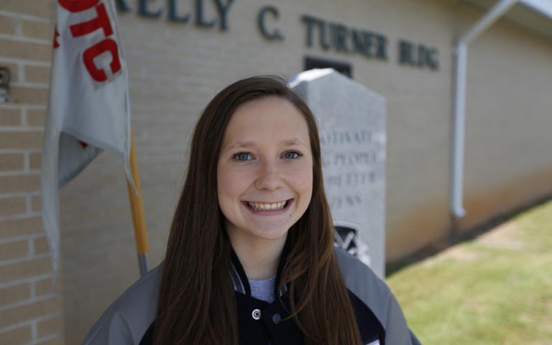 Third honor graduate Josie Yeargin said the JROTC program has been her favorite part of high school. (Photo by Scoggins)