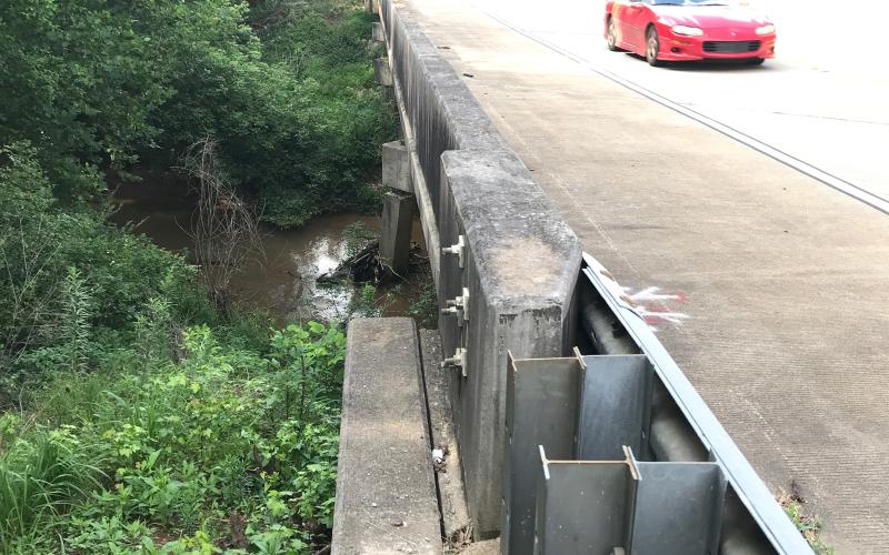 This bridge, built in 1939 and widened by the Georgia Department of Transportation in 1993, will be replaced, according to DOT documents. A detour bridge will be built around the bridge until the current bridge can be replaced. (Photo by Jones)