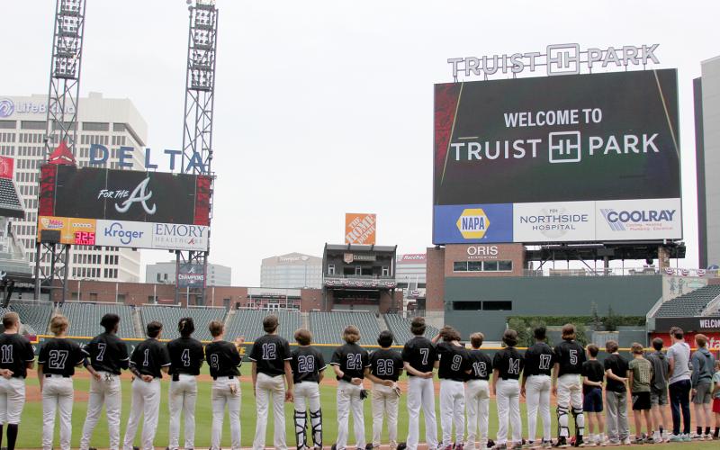 The Elbert County Diamond Devils defeated Banks County High School Friday, April 15 to claim the Region 8AA region championship. The following day, the Devils traveled to Atlanta to play a game at Truist Park, home of the 2021 World Series Champion Atlanta Braves. (Photo by Scoggins)