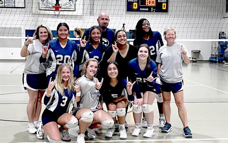 The Elbert County Lady Volley Devils defeated Monsignor Donovan High School during a five-match series Sept. 8. The win puts the program at a record-high five wins during the season.
