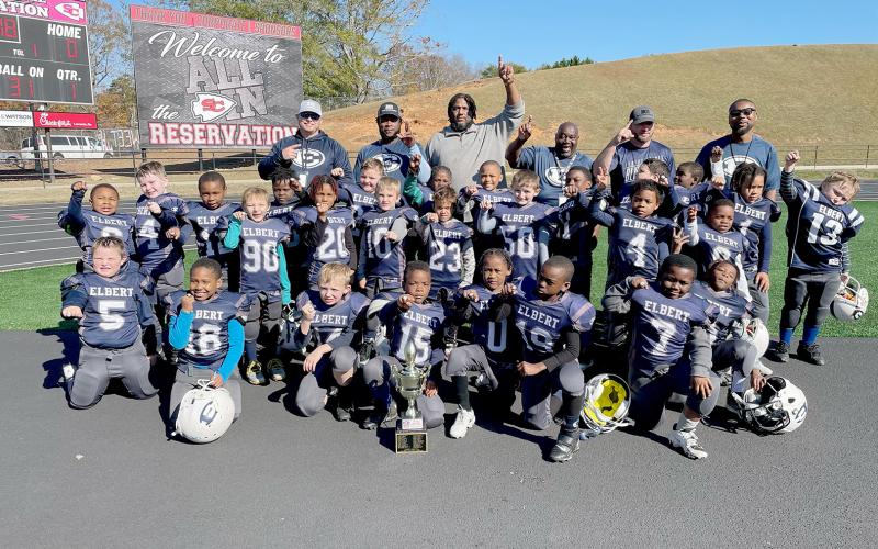 The Elbert County Parks and Recreation (ECPR) 7U Blue Devils. (Photo courtesy of Jayce Bagwell)