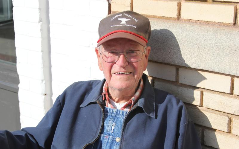 Gene, now at 95, recently remembered his over 26,000 mile, year-long time in World War II. (Photo by Scoggins)