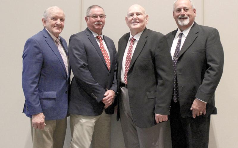 Georgia Farm Bureau offices are (L-R) President Tom McCall, 1st Vice President and South Georgia Vice President Daniel Johnson, North Georgia Vice President Bernard Sims and Middle Georgia Vice President Ralph Caldwell. (Photo courtesy of Georgia Farm Bureau)