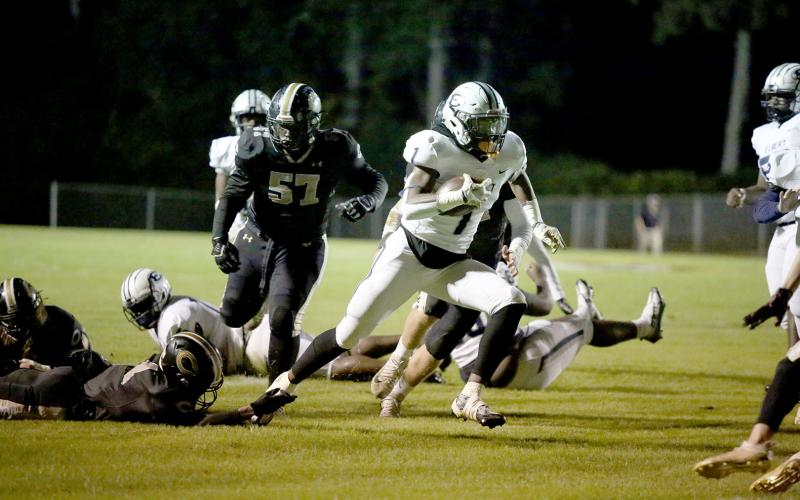 Senior Quan Moss was named the Region 8A D1 football Athlete of the Year by the region’s coaches. (File photo by Scoggins)