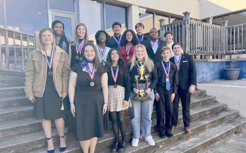 The Elbert County Comprehensive High School Literary team won a back-to-back region championship during the Region 8A-D1 Literary Meet at ECCHS Feb. 18.