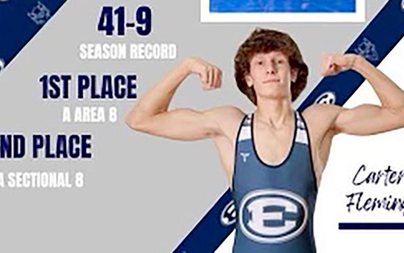 Junior Mat Devils Carter Fleming and Isaiah Davis finished fourth and fifth in the state during the GHSA state tournament Feb. 17.