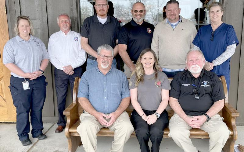 Pictured are (front row, L-R), Chuck Almond, Anna Sheridan, and Ronnie Almand; (back row, L-R) Beth Seymour, Huey Atkins, Josh Robinson, C.J. Worden, Jason Lewis, and Kathi Davis. Not pictured are Chris Threlkeld and Bobby Smith.