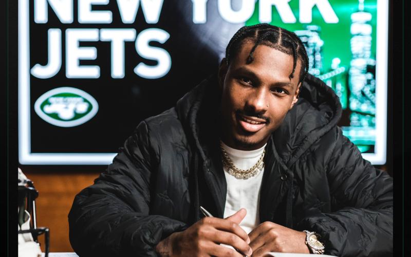 Former Elbert County Blue Devil, Georgia Bulldog and now Kansas City Chief Mecole Hardman signed a one-year contract with the New York Jets March 23. (Photo courtesy of the New York Jets)