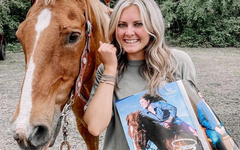 Elbert County native and Tena's employee Sydney Baston is the featured model on VAHAN Jewelry's new "Jewelry for Every Lifestyle" campaign. Baston, along with horse "Uno" had a photoshoot in Elbert County for the campaign, which is now featured in magazines, and is set to be on billboards and other advertisements, across the country.