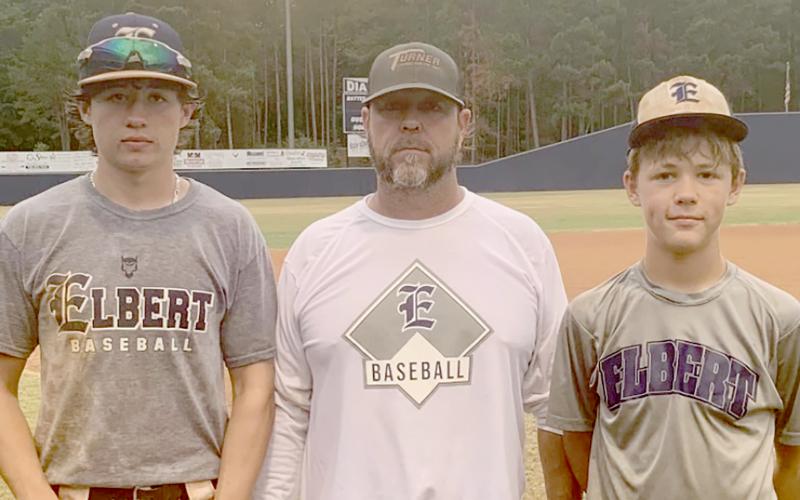 (L-R) Senior Landen Ingram, Head Coach Lance Ingram and freshman Brayden Ingram were all members of the Diamond Devils baseball team this season. The Ingram family has a multi-generational tradition of both coaching and playing baseball.