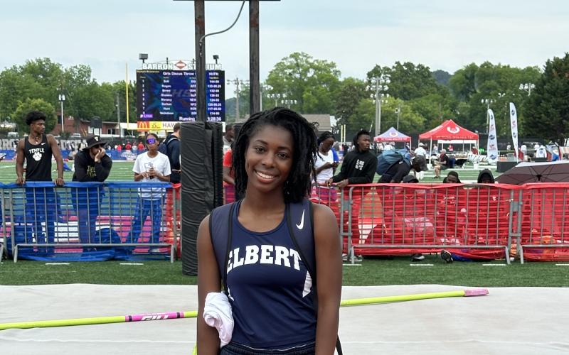 Lady Devil Haely Umble was the state runner-up in high jump.