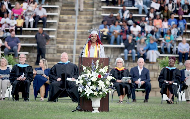 Graduating senior and Elbert County Comprehensive High School Class of 2023 Class President Jamia Allen will attend Ivy League University of Pennsylvania in the fall. (Photo by Scoggins)