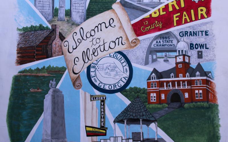 Elberton Welcome Sign
