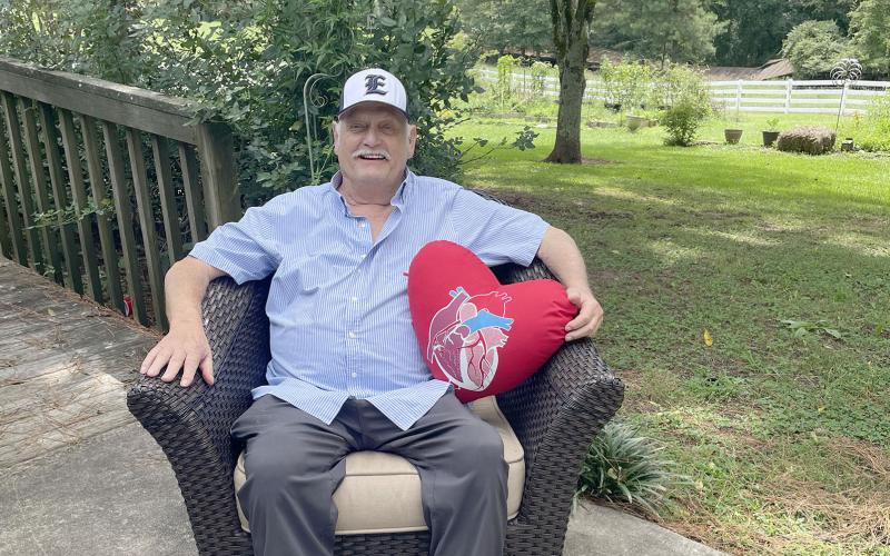Lewis “Bull” Bailey is back home in Elberton after a month-long hospital stay and a miraculous heart transplant story. (Photo by Hall)