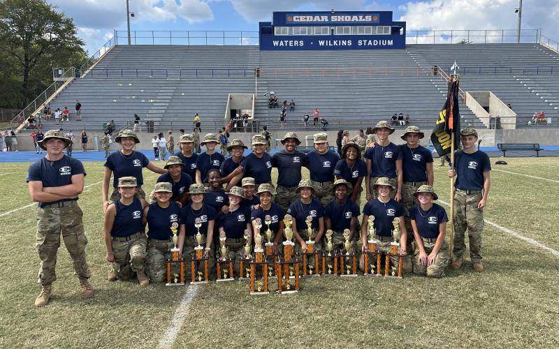 The Elbert County Raiders  mixed team and female team brought home a first and second place finish, respectively, from the Classic City Raider Competition Sept. 30. (Photos by Scott Harpold)