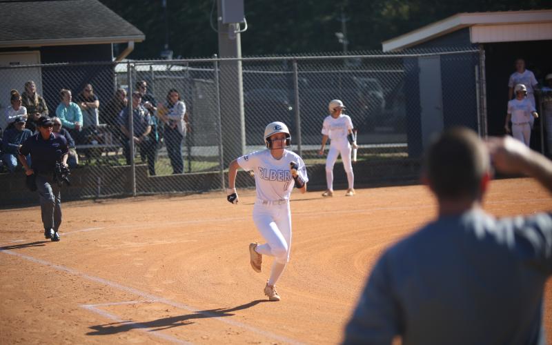 No. 12 Emily Booth and No. 11 Ky Dubose were named to the Class A Division 1 All-State team by the Georgia Athletic Coaches Association Nov. 30. In addition to Booth and Dubose, No. 2 Gracie Brady, No. 9 Audrey Lunsford, No. 26 Kamryn Webb and No. 17 Hannah Brady were named honorable mention. (File photos by Wells)