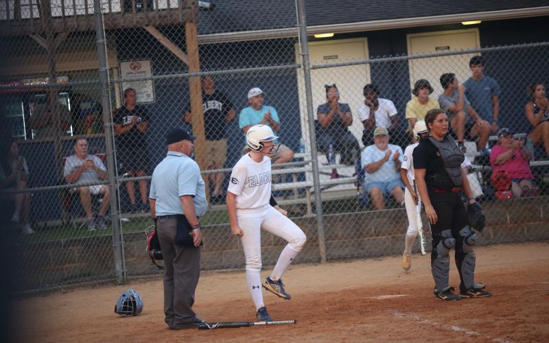 No. 12 Emily Booth and No. 11 Ky Dubose were named to the Class A Division 1 All-State team by the Georgia Athletic Coaches Association Nov. 30. In addition to Booth and Dubose, No. 2 Gracie Brady, No. 9 Audrey Lunsford, No. 26 Kamryn Webb and No. 17 Hannah Brady were named honorable mention. (File photos by Wells)