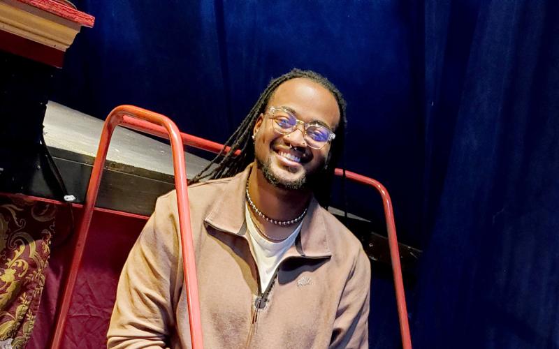 Rendarris "Ren" Gaines will take The Elbert Theatre stage March 15 as the "Leading Player" in "Pippin" and one of the theatre's first leading black actors. (Photo courtesy of The Elbert Theatre)