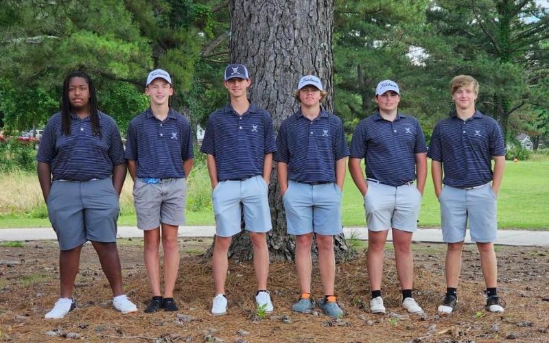 Devils (L-R) Caleb Burton, Madden Drake, Landon Cagle, Hayden Marunich, Walker Layne and Kale Kurtz finished fifth at the GHSA Class A Division 1 State Championship May 20 and May 21 in Statesboro.