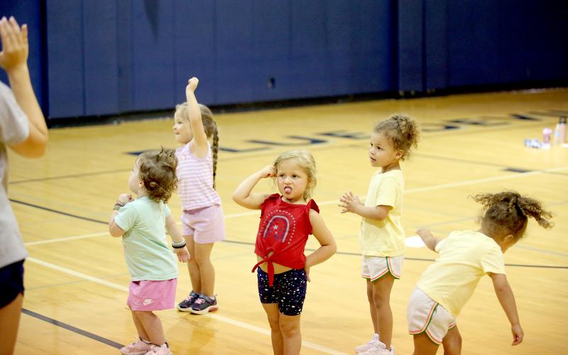 The Elbert County Lady Devil cheerleaders hosted their annual youth cheer camp June 17 through June 19. (Photo by Wells)