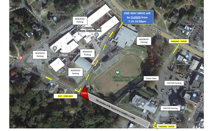 New Game Day Parking Map