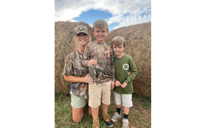 Rachel, Winn and Wilkes McCall in Fortsonia. (Photo submitted by Al McCall)