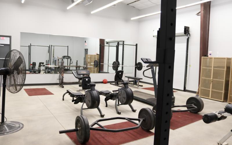 The new Headquarters Battery multipurpose building at the facility on Calhoun Falls Highway will be utilized by the Georgia Army  National Guard.It features classrooms, meeting areas and an exercise room. (Photo by Weeks)