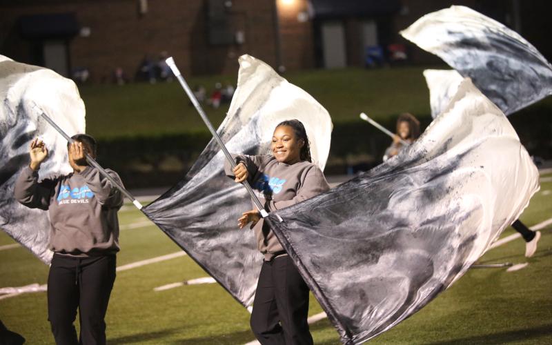 Jimora Brightwell performs during Elbert County’s halftime show during the game against Gordon Lee Nov. 15. (Photo by Wells)