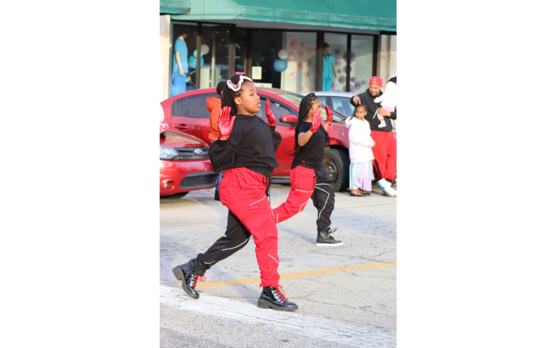 A Shoe-In Dance Company performed during their appearance in this year’s parade. (Photo by Weeks)