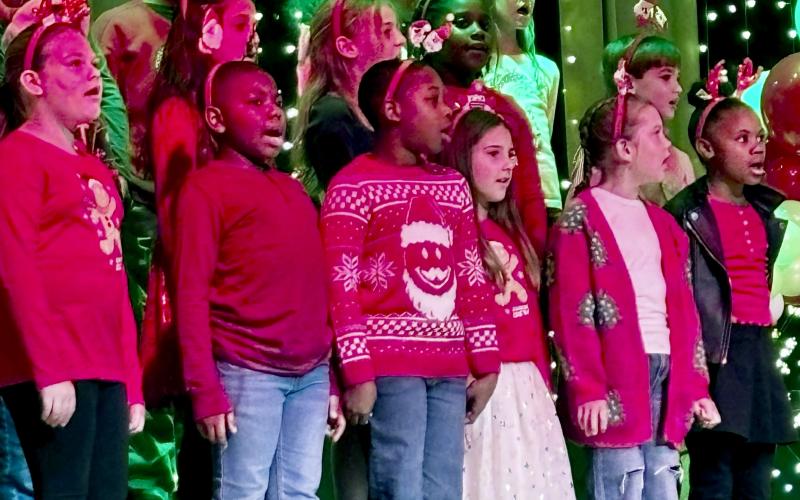 Third graders at Elbert County Elementary School performed during the school's annual Christmas Sing-a-long.