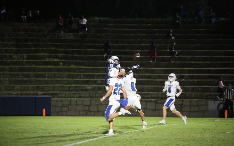 Senior tight end Brady Dickerson was named first-team all-state by both the Atlanta Journal Constitution and Recruit Georgia after a season where he led the Devils in both receiving yards and receiving touchdowns. (File photo by Wells)
