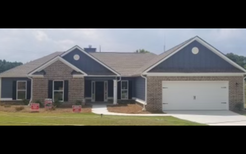 Developer Caleb Musser provided two examples of the types of single-family homes which would be built in the proposed Brookhaven Subdivision.