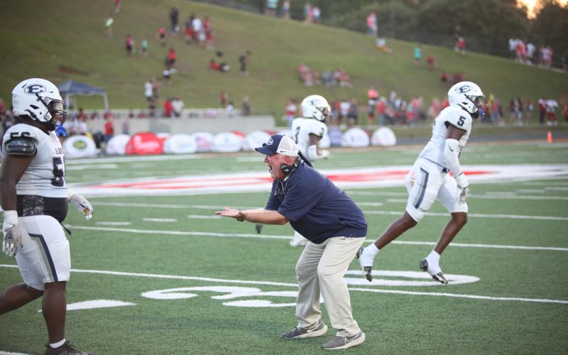 In addition to Dickerson's award, Assistant Coach Loric Atkinson was named assistant coach of the year for Class A Division 1 by Parker Resources. (File photo by Wells)